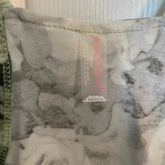 FP Movement by Free People Green and White Floral Hotshot mini dress - Picture 3 of 7